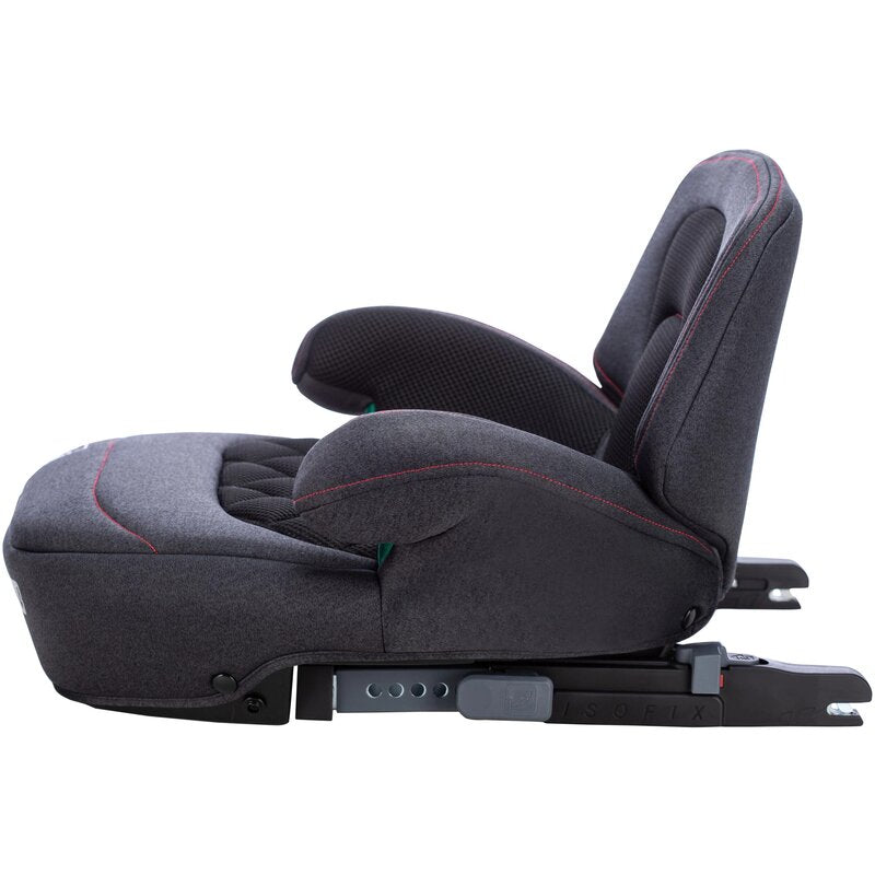 Inaltator auto, FreeOn, Cosmo Plus I-Size, Cu isofix, Cu spatar inaltat si cotiere, Potrivit pentru copiii intre 125 si 150 cm sau intre 25 si 36 Kg, Conform cu standardul european de securitate ECE R129, negru - gogobaby.ro