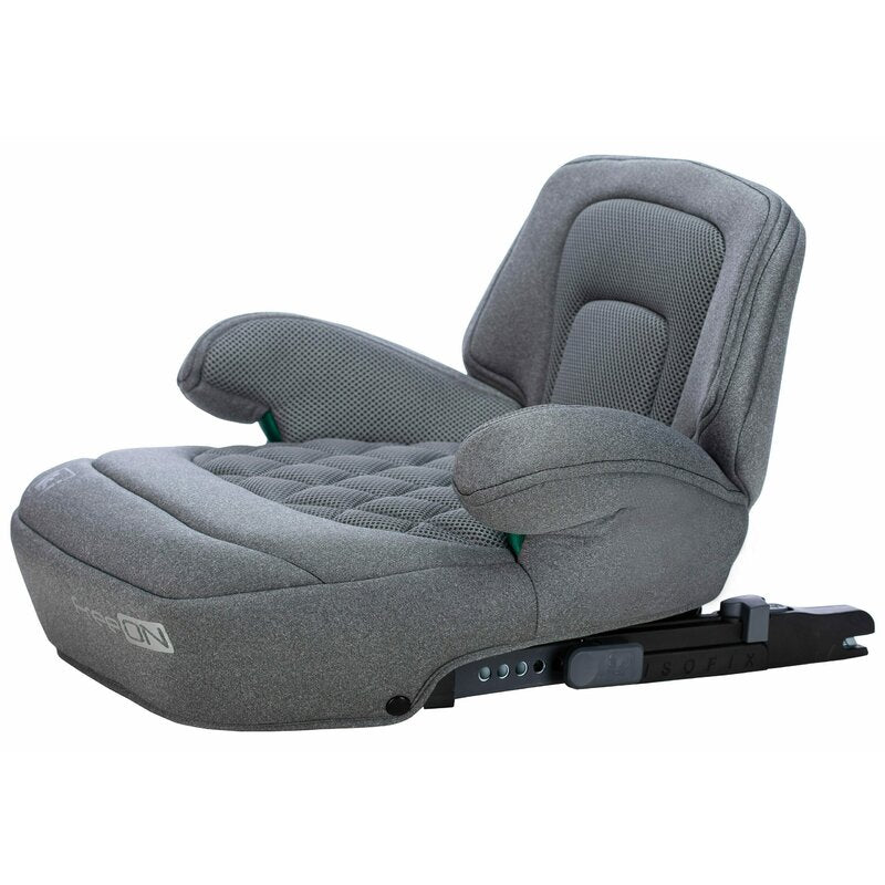 Inaltator auto, FreeOn, Cosmo Plus I-Size, Cu isofix, Cu spatar inaltat si cotiere, Potrivit pentru copiii intre 125 si 150 cm sau intre 25 si 36 Kg, Conform cu standardul european de securitate ECE R129, gri - gogobaby.ro