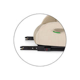 Inaltator auto, Petite&Mars, Optimus Pro, I-size, 125- 150 cm, 22-36 kg, Cu isofix, Forma ergonomica, Husa detasabila, Bej