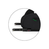 Inaltator auto, Petite&Mars, Optimus Pro, I-size, 125- 150 cm, 22-36 kg, Cu isofix, Forma ergonomica, Husa detasabila, Negru