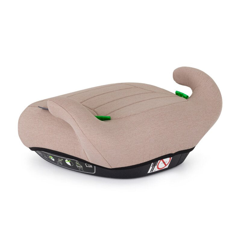 Inaltator auto, Petite&Mars, Zuno, I-size, 125- 150 cm, 22-36 kg, Forma ergonomica, Usor- 1 kg, Bej inchis