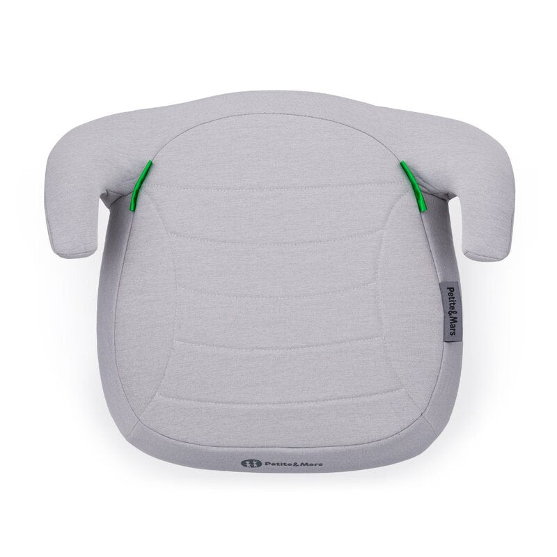 Inaltator auto, Petite&Mars, Zuno, I-size, 125- 150 cm, 22-36 kg, Forma ergonomica, Usor- 1 kg, Gri
