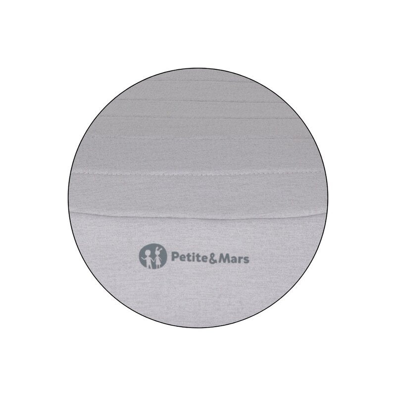 Inaltator auto, Petite&Mars, Zuno, I-size, 125- 150 cm, 22-36 kg, Forma ergonomica, Usor- 1 kg, Gri