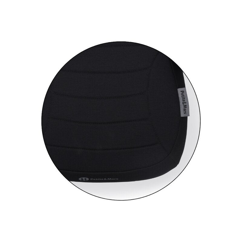 Inaltator auto, Petite&Mars, Zuno, I-size, 125- 150 cm, 22-36 kg, Forma ergonomica, Usor- 1 kg, Negru