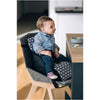 Inaltator scaun masa, FreeON, Fold and Go, Portabil 2 in 1, Conform cu standardele europene EN16120, EN71-3:2021, Black and White - gogobaby.ro