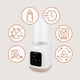 Incalzitor biberoane, Lionelo, ThermUp 3.0, 6 in 1, Incalzire, Decongelare, Sterilizare, Mentinerea temperaturii, 400 W, 35-100°C, Panou de comanda tactil, Fara BPA, Oprire automata, Placa de incalzire din teflon, Alb