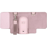 Incalzitor biberoane, Lionelo, ThermUp Go Evo, Portabil, Cu 5 niveluri de incalzire, Cu buton Safety Control, Mentinere caldura pana la 9h, Incarcare USB, Roz deschis