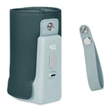 Incalzitor biberoane, Lionelo, ThermUp Go Plus, Portabil, Cu aspect elegant, Temperatura constanta pana la 24 h, Incarcare USB, Verde