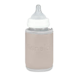 Incalzitor biberoane, Lionelo, ThermUp Go, Portabil, Temperatura constanta pana la 24 h, Incarcare USB, Gri Ash