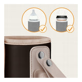 Incalzitor biberoane, Lionelo, ThermUp Go, Portabil, Temperatura constanta pana la 24 h, Incarcare USB, Maro