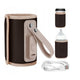 Incalzitor biberoane, Lionelo, ThermUp Go, Portabil, Temperatura constanta pana la 24 h, Incarcare USB, Maro