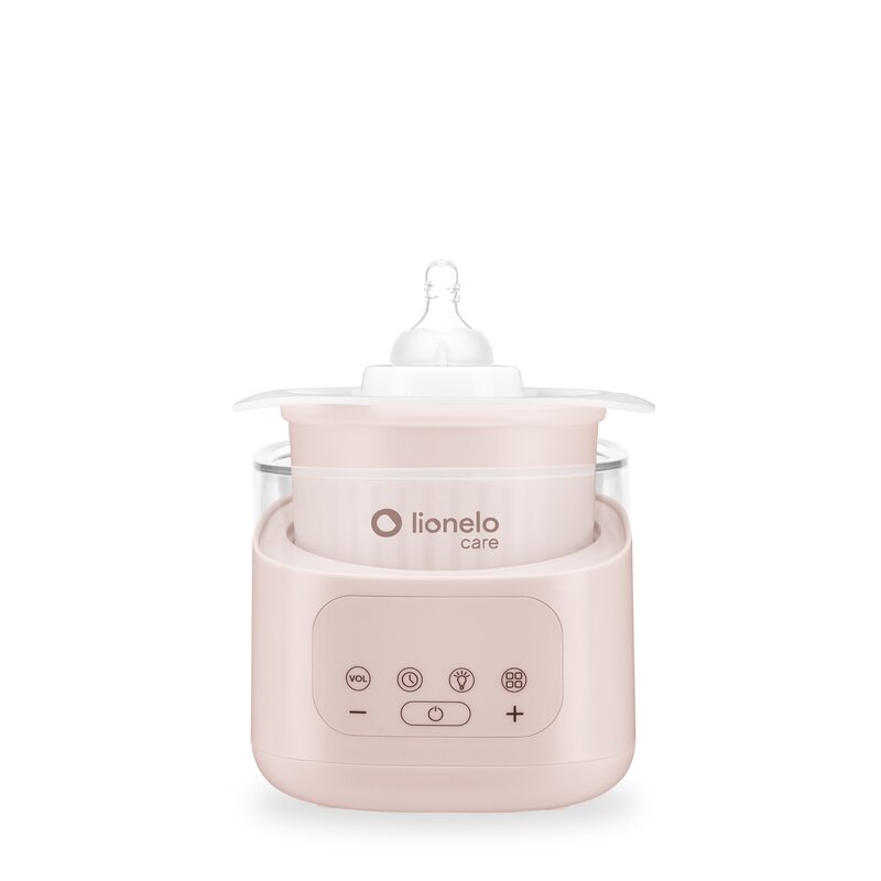 Incalzitor biberoane si sterilizator, Lionelo, ThermUp 4.0, Recipient detasabil, 400 W, 6 moduri de functionare, Functie sterilizare si decongelare, Termostat integrat, Lumina de noapte, Panou tactil, Oprire automata, Placa din otel inoxidabil, Bej