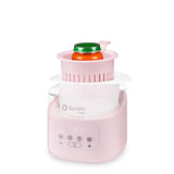 Incalzitor biberoane si sterilizator, Lionelo, ThermUp 4.0, Recipient detasabil, 400 W, 6 moduri de functionare, Functie sterilizare si decongelare, Termostat integrat, Lumina de noapte, Panou tactil, Oprire automata, Placa din otel inoxidabil, Roz