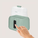 Incalzitor biberoane si sterilizator, Lionelo, ThermUp Duo, 6 moduri de operare, Incalzire, Sterilizare, Pastrare temperatura, Decongelare, Senzor pentru temperatura, Pentru 2 biberoane simultan, fara BPA, Verde