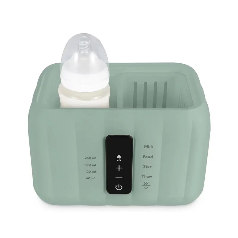Incalzitor biberoane si sterilizator, Lionelo, ThermUp Duo, 6 moduri de operare, Incalzire, Sterilizare, Pastrare temperatura, Decongelare, Senzor pentru temperatura, Pentru 2 biberoane simultan, fara BPA, Verde