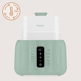 Incalzitor biberoane si sterilizator, Lionelo, ThermUp Duo, 6 moduri de operare, Incalzire, Sterilizare, Pastrare temperatura, Decongelare, Senzor pentru temperatura, Pentru 2 biberoane simultan, fara BPA, Verde