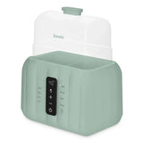 Incalzitor biberoane si sterilizator, Lionelo, ThermUp Duo, 6 moduri de operare, Incalzire, Sterilizare, Pastrare temperatura, Decongelare, Senzor pentru temperatura, Pentru 2 biberoane simultan, fara BPA, Verde