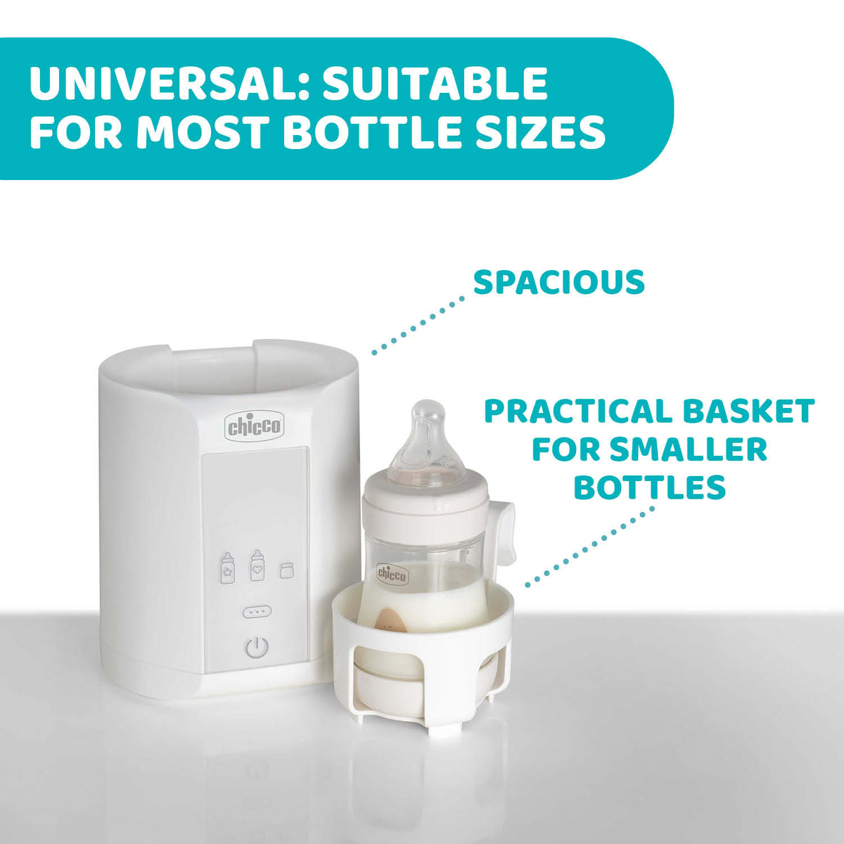 Incalzitor electric Chicco 2 in 1 cu adaptor pentru autovehicul, 0 luni+