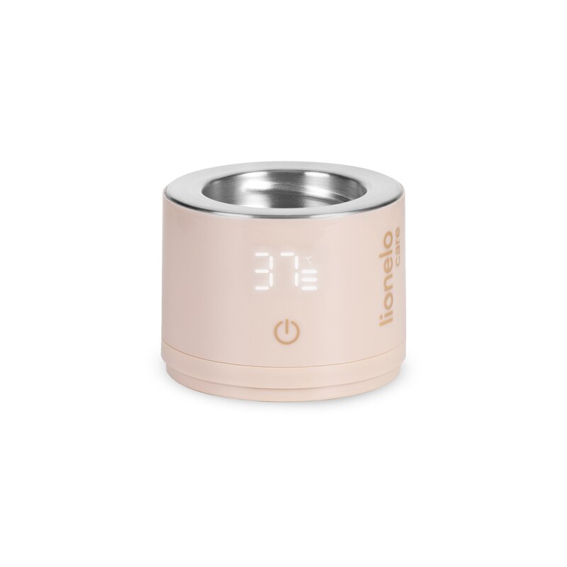 Incalzitor portabil, Lionelo, ThermUp Swift, Portabil, Incalzire in 3 minute, Mentinerea temperaturii, 60 W, USB-C, 4 setari de temperatura: 37-50°C, Recipient 180 ml inclus, Rose Gold
