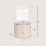 Incalzitor portabil, Lionelo, ThermUp Swift, Portabil, Incalzire in 3 minute, Mentinerea temperaturii, 60 W, USB-C, 4 setari de temperatura: 37-50°C, Recipient 180 ml inclus, Rose Gold