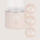 Incalzitor portabil, Lionelo, ThermUp Swift, Portabil, Incalzire in 3 minute, Mentinerea temperaturii, 60 W, USB-C, 4 setari de temperatura: 37-50°C, Recipient 180 ml inclus, Rose Gold