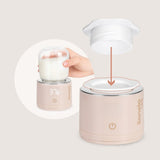 Incalzitor portabil, Lionelo, ThermUp Swift, Portabil, Incalzire in 3 minute, Mentinerea temperaturii, 60 W, USB-C, 4 setari de temperatura: 37-50°C, Recipient 180 ml inclus, Rose Gold