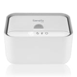 Incalzitor servetele umede, Lionelo, Babybliss, Cu 3 setari de temperatura, Loc suficient pentru un intreg pachet de servetele umede, Panou de control cu ecran tactil, Fara BPA, White