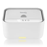 Incalzitor servetele umede, Lionelo, Babybliss, Cu 3 setari de temperatura, Loc suficient pentru un intreg pachet de servetele umede, Panou de control cu ecran tactil, Fara BPA, White