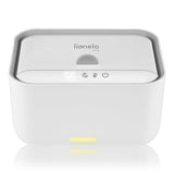 Incalzitor servetele umede, Lionelo, Babybliss, Cu 3 setari de temperatura, Loc suficient pentru un intreg pachet de servetele umede, Panou de control cu ecran tactil, Fara BPA, White