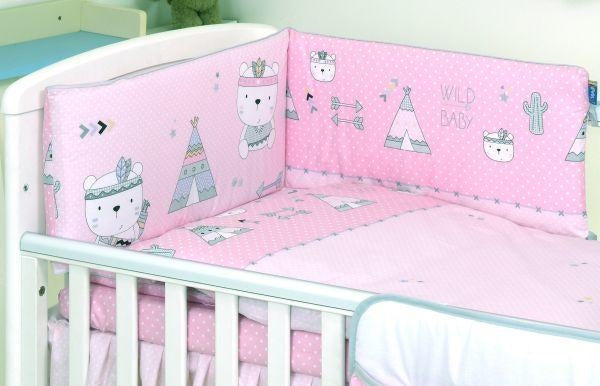 Jolie Lenjerie 3 piese Indi Pink 120*60cm - gogobaby.ro