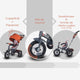 Tricicleta multifunctionala Coccolle Giro Plus Albastru