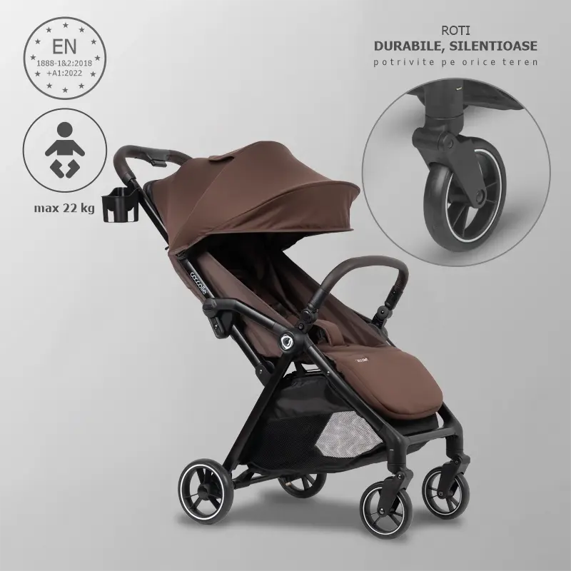 Carucior sport pliere automata Coccolle Arella Coffee Brown