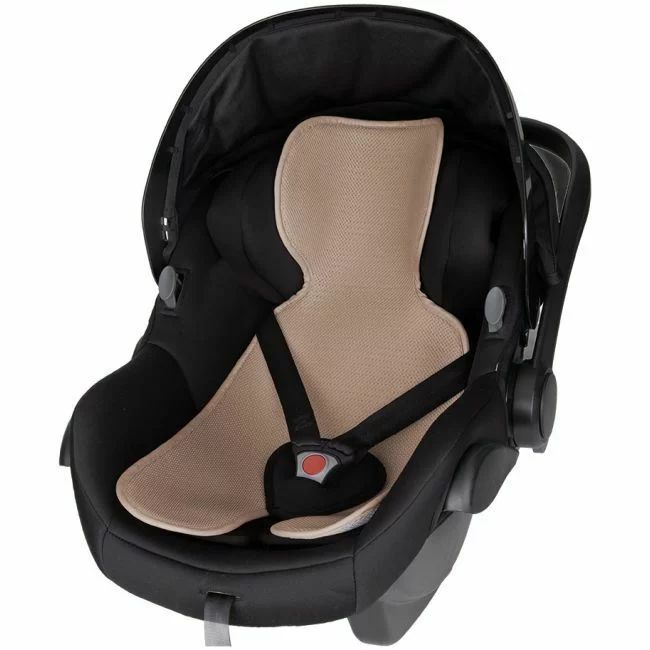 Insert antitranspiratie pentru scaun auto, FreeON, Din plasa respirabila 3D, Universal, Beige