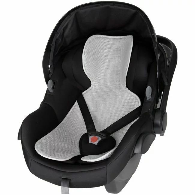 Insert antitranspiratie pentru scaun auto, FreeON, Din plasa respirabila 3D, Universal, Grey