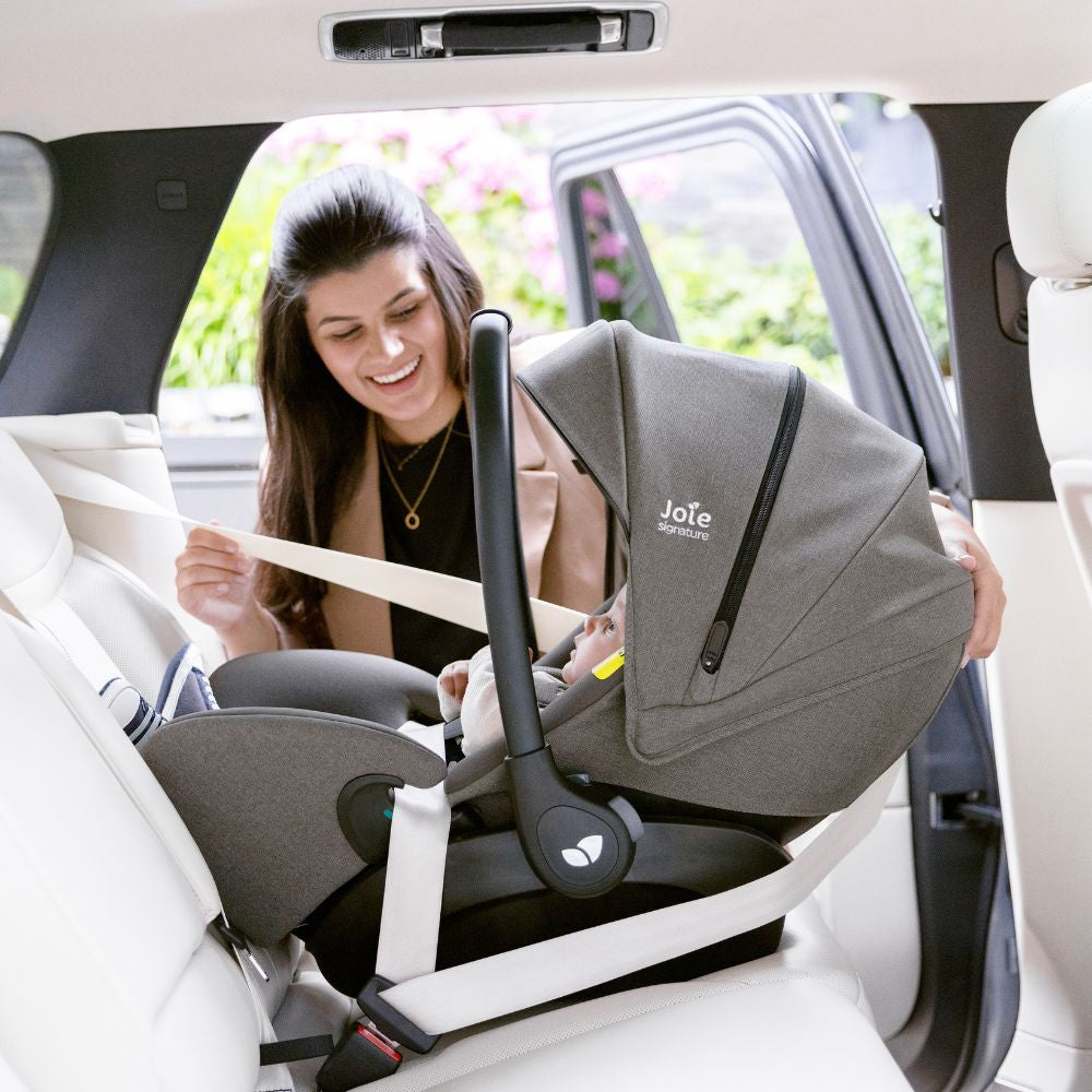 Joie - Scoica auto inclinabila i-Size i-Level Pro Signature Sandstone, 40-87 cm, testata ADAC si certificata R129
