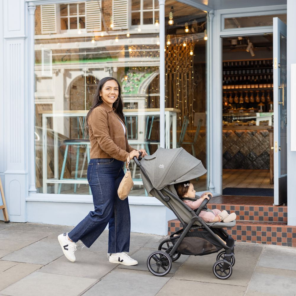 Joie - Carucior ultracompact Parcel LX, nastere - 22 kg, Signature Sandstone