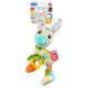 Jucarie carucior sau scaun auto, Playgro, Cu inele pentru dentitie, Cu diverse forme si texturi, Cu sunete si zornaieli, Dezvolta abilitatile motorii si imaginatia, 0 luni+, Sensory Friend Lupe Llama