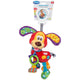 Jucarie carucior sau scaun auto, Playgro, Cu inele pentru dentitie, Cu diverse forme si texturi, Cu sunete si zornaieli, Dezvolta abilitatile motorii si imaginatia, 0 luni+, Activity Friend Pooky Puppy