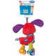 Jucarie carucior sau scaun auto, Playgro, Cu inele pentru dentitie, Cu diverse forme si texturi, Cu sunete si zornaieli, Dezvolta abilitatile motorii si imaginatia, 0 luni+, Activity Friend Pooky Puppy