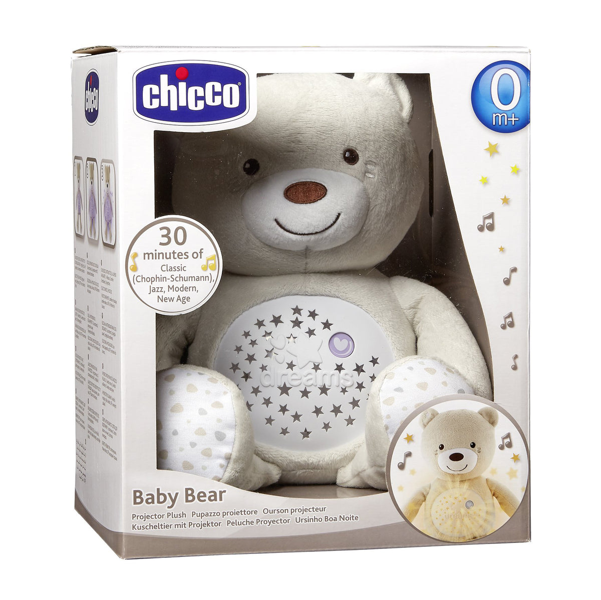 Jucarie cu proiectie Chicco Ursuletul bebelus, unisex, 0luni+ - gogobaby.ro