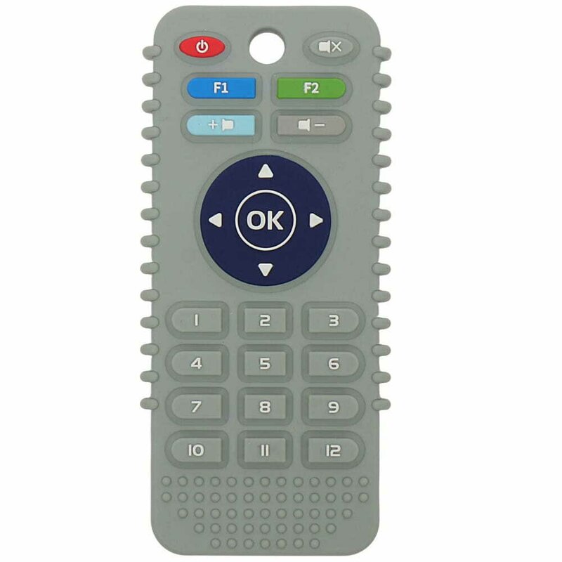 Jucarie de dentitie, Bocioland, In forma de telecomanda,0 luni+, Gri