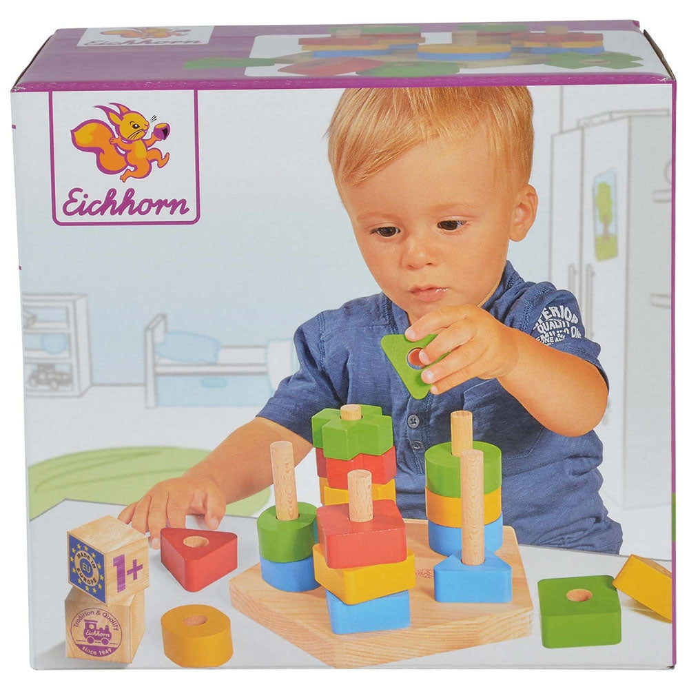 Jucarie din lemn Eichhorn Stacking Toy - gogobaby.ro