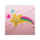 Jucarie gonflabila de plus cu sunete, Baby Mix, In forma de unicorn, Husa moale detasabila, Cu pompa inclusa, Pana la 70 kg, 36 luni+, Pink