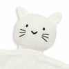 Jucarie interactiva, New Baby, Cat, Din muselina, Bumbac, 30x30 cm, 0 luni+, White