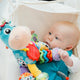 Jucarie, Playgro, Pentru carucior, scoica auto si patut, Cu jucarie de dentitie, Cu sunete, Activity Friend Clip Clop, 39 cm
