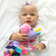 Jucarie pentru carucior, scoica auto si patut, Playgro, Cu jucarie de dentitie, Cu sunete, Activity Friend Stella Unicorn, 39 cm