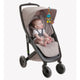 Jucarie, Playgro, Pentru carucior, scoica auto si patut, Cu jucarie de dentitie, Zoe Zebra Munchimal, 32 cm