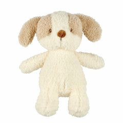 Jucarie plus bebelusi, Nattou, Baby Dog, 24 cm, Material moale si pufos, Prieten de joaca si mangaiere, Stimuleaza simtul tactil si motricitatea fina, 0 luni+, Bej