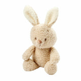 Jucarie plus bebelusi, Nattou, Baby Rabbit, 24 cm, Material moale, Stimuleaza simtul tactil si motricitatea fina, Prieten de joaca si mangaiere, 0 luni+, Bej