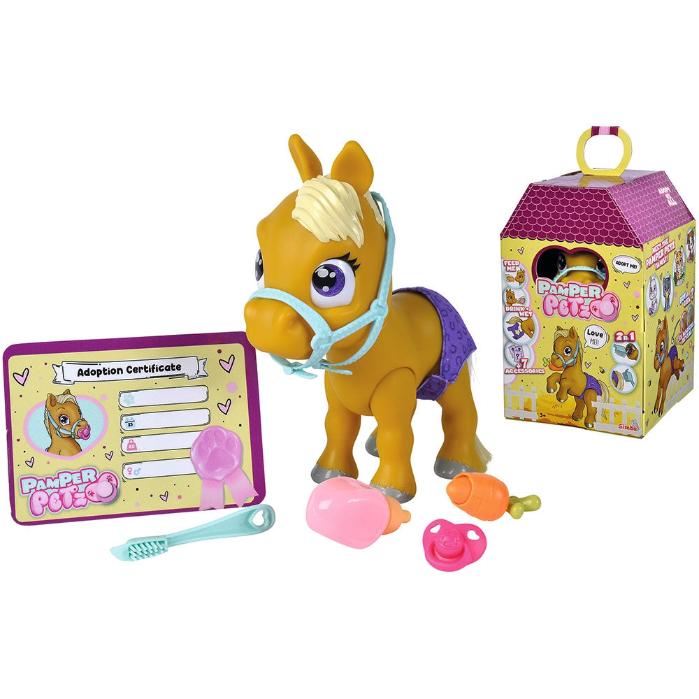 Jucarie Simba Pamper Petz Pony 24 cm cu accesorii - gogobaby.ro